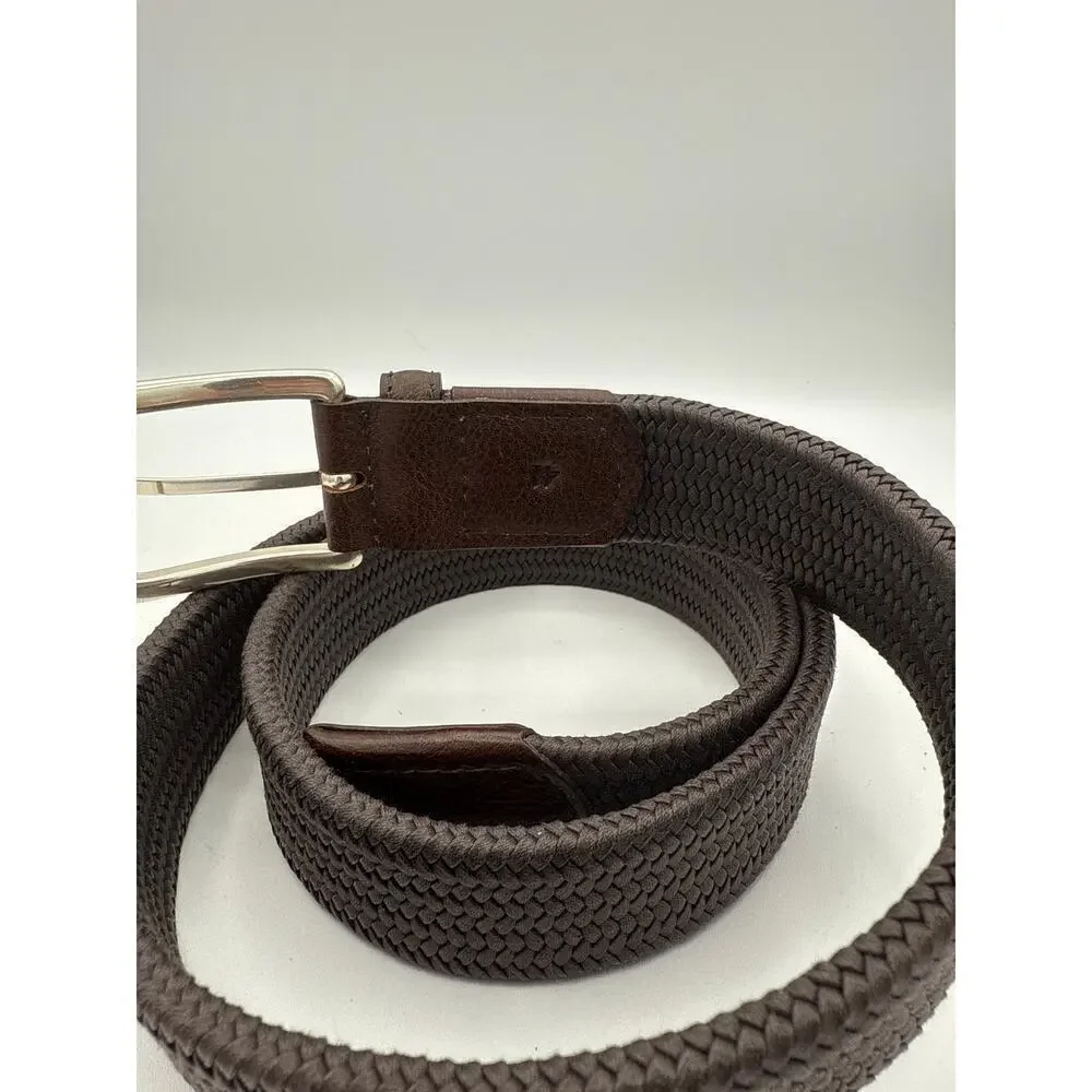 H Men’s Dark Brown Weaved Belt Size 41
